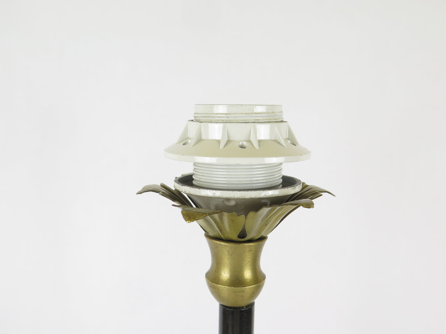 TABLE LAMP IN METAL AND WROUGHT IRON FLORAL FLOWERS ARTE CH37