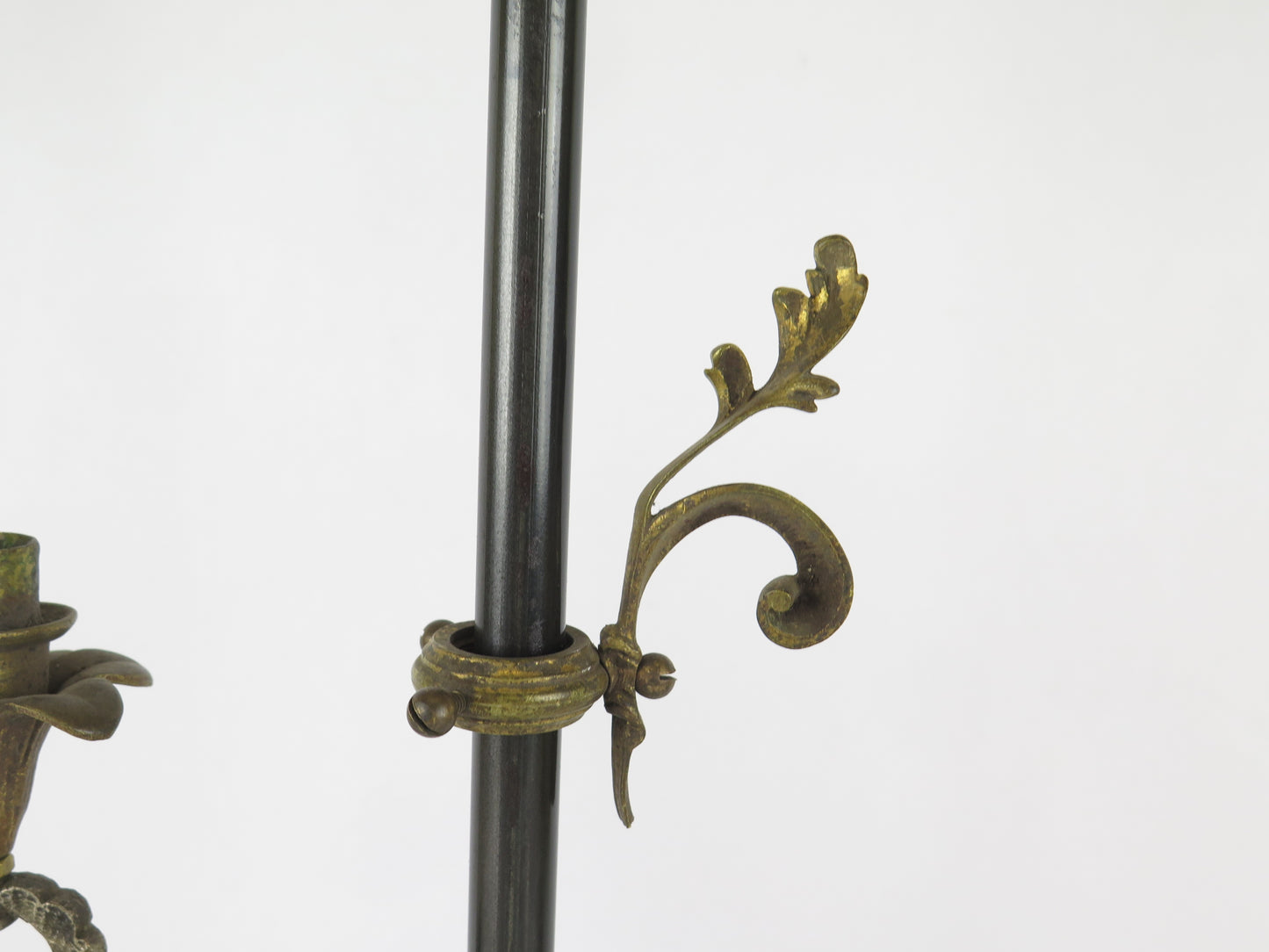 TABLE LAMP IN METAL AND WROUGHT IRON FLORAL FLOWERS ARTE CH37