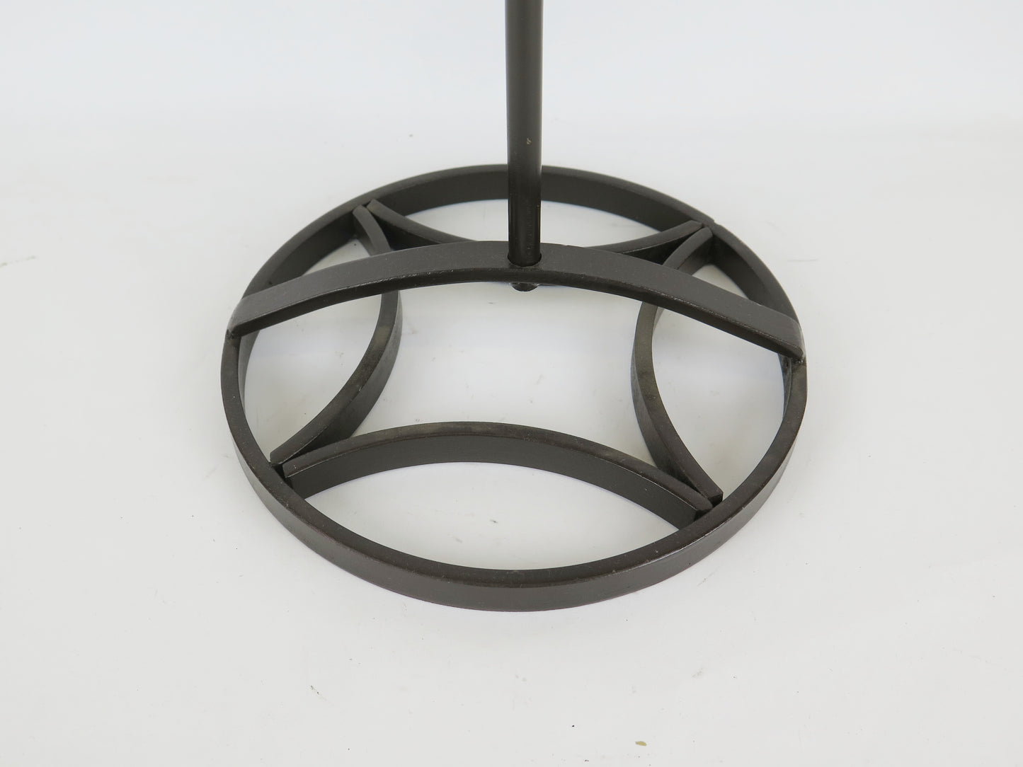 TABLE LAMP IN METAL AND WROUGHT IRON VINTAGE CIRCULAR DESIGN ARTE CH15