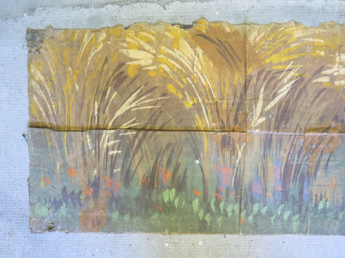 132x66 cm ANCIENT SCENOGRAPHY THEATER BACKDROP THEATER FIELD OF WHEAT CL2.26