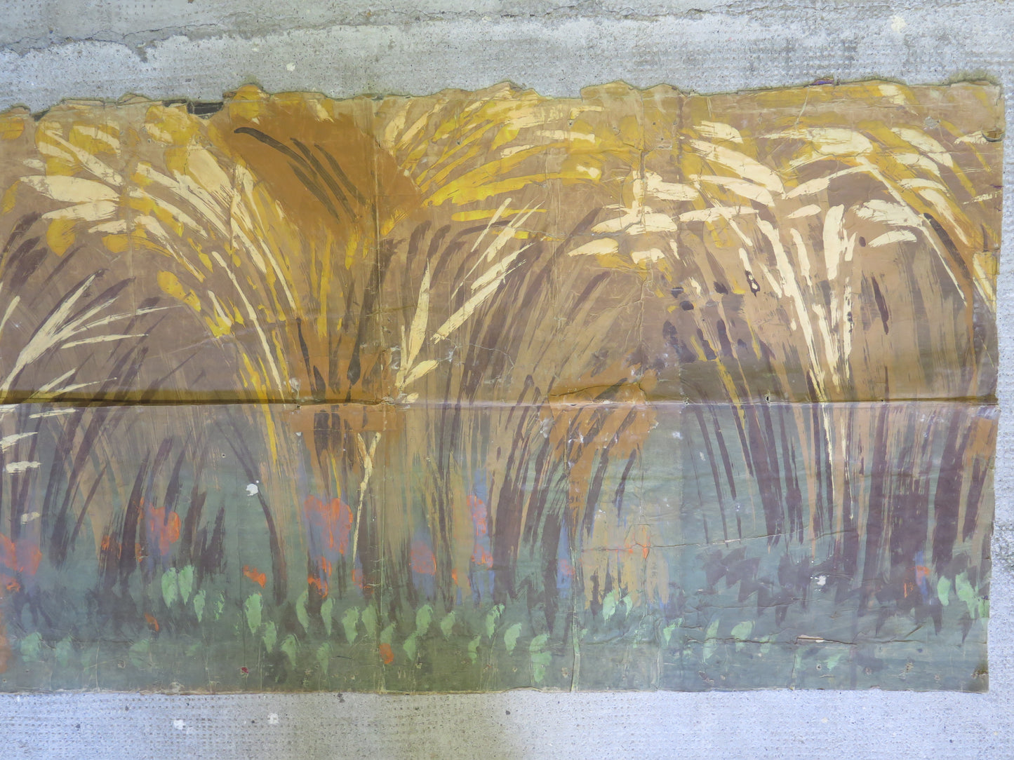 132x66 cm ANCIENT SCENOGRAPHY THEATER BACKDROP THEATER FIELD OF WHEAT CL2.26