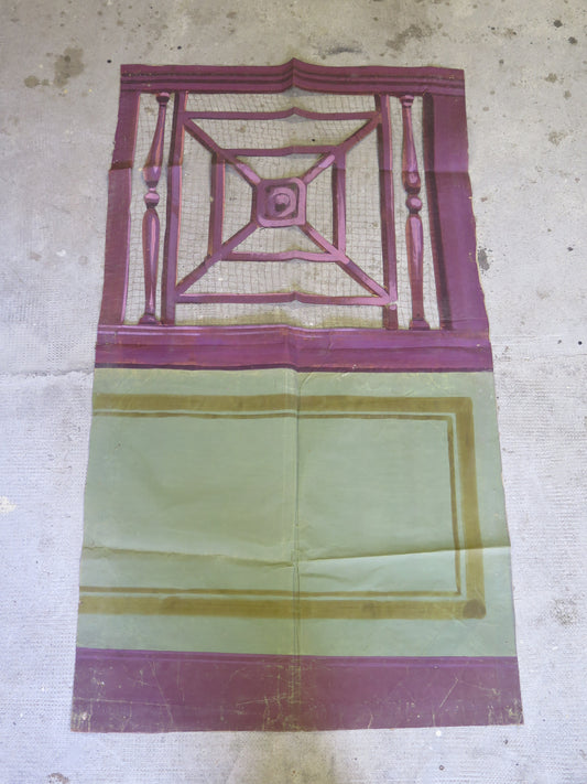 94x170 cm ANCIENT SCENOGRAPHY BACKDROP FROM THEATER THEATER DOOR OF THE HOUSE CL2.31