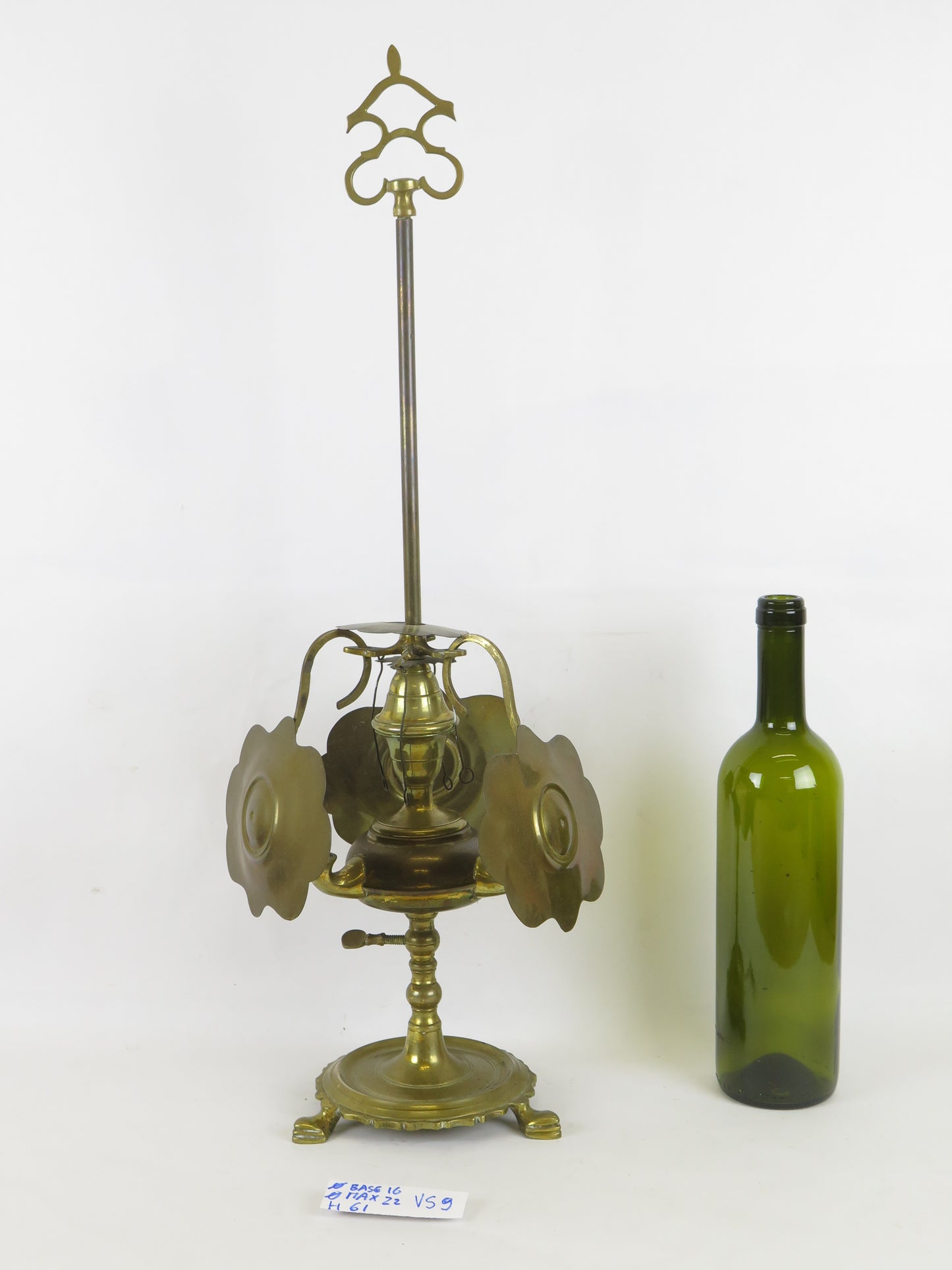 ANCIENT FLORENTINE OIL LAMP BRASS LAMP VS9