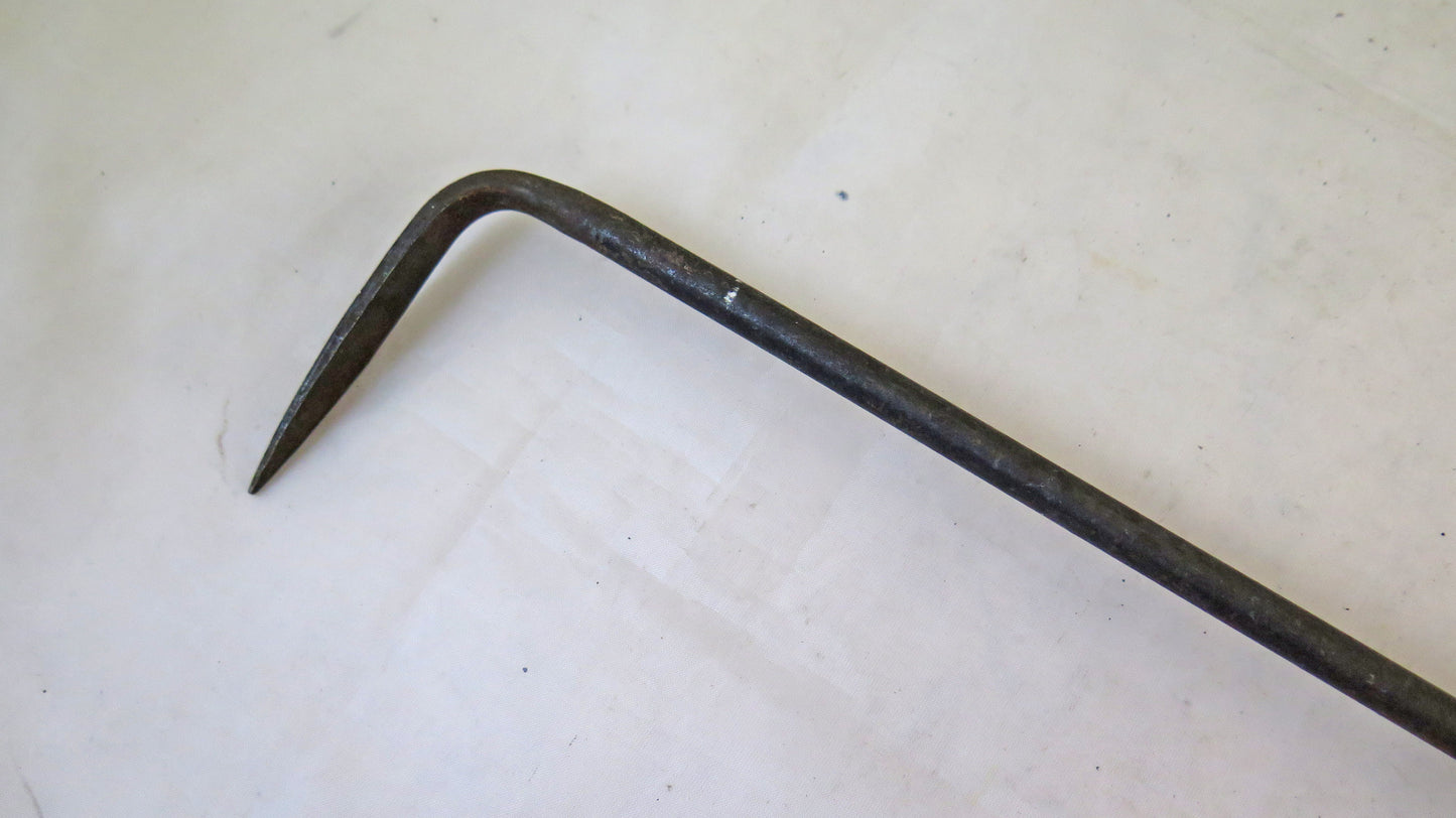 FIREPLACE POKER IN WROUGHT IRON FIREPLACE TOOL 48cm HANDMADE CH34