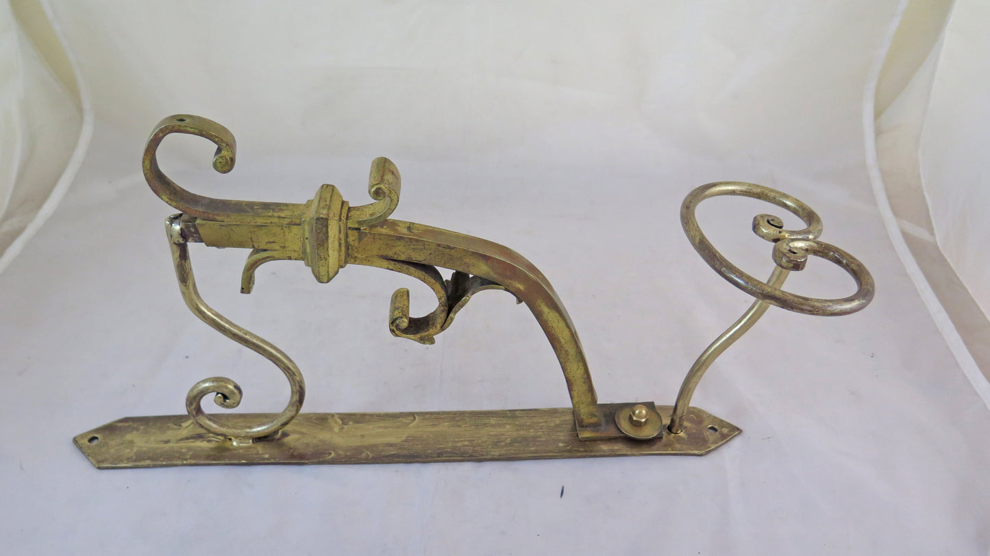 TWO OLD WALL HANGER IN HAND FORGED AND GOLDEN WROUGHT IRON CH34