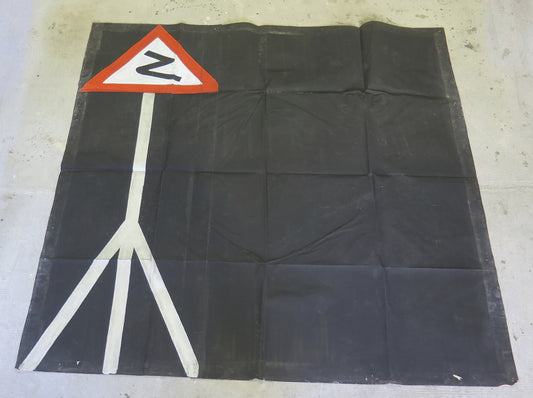 200x200 cm OLD THEATER SET HAND PAINTED ROAD SIGN CL1.90