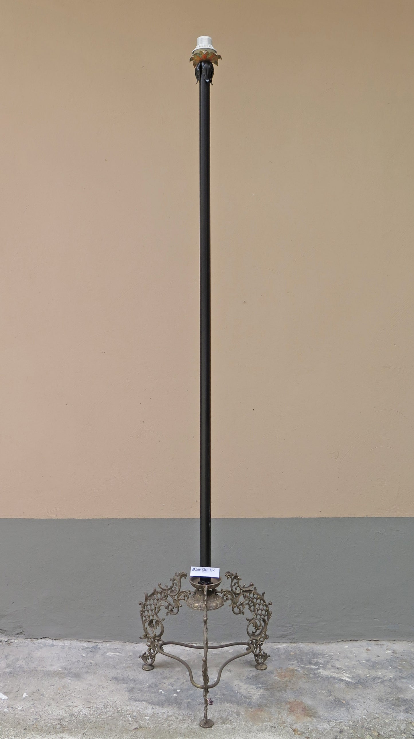 ELEGANT FLOOR LAMP FLOOR LAMP IN WROUGHT IRON HEIGHT 170 cm CH