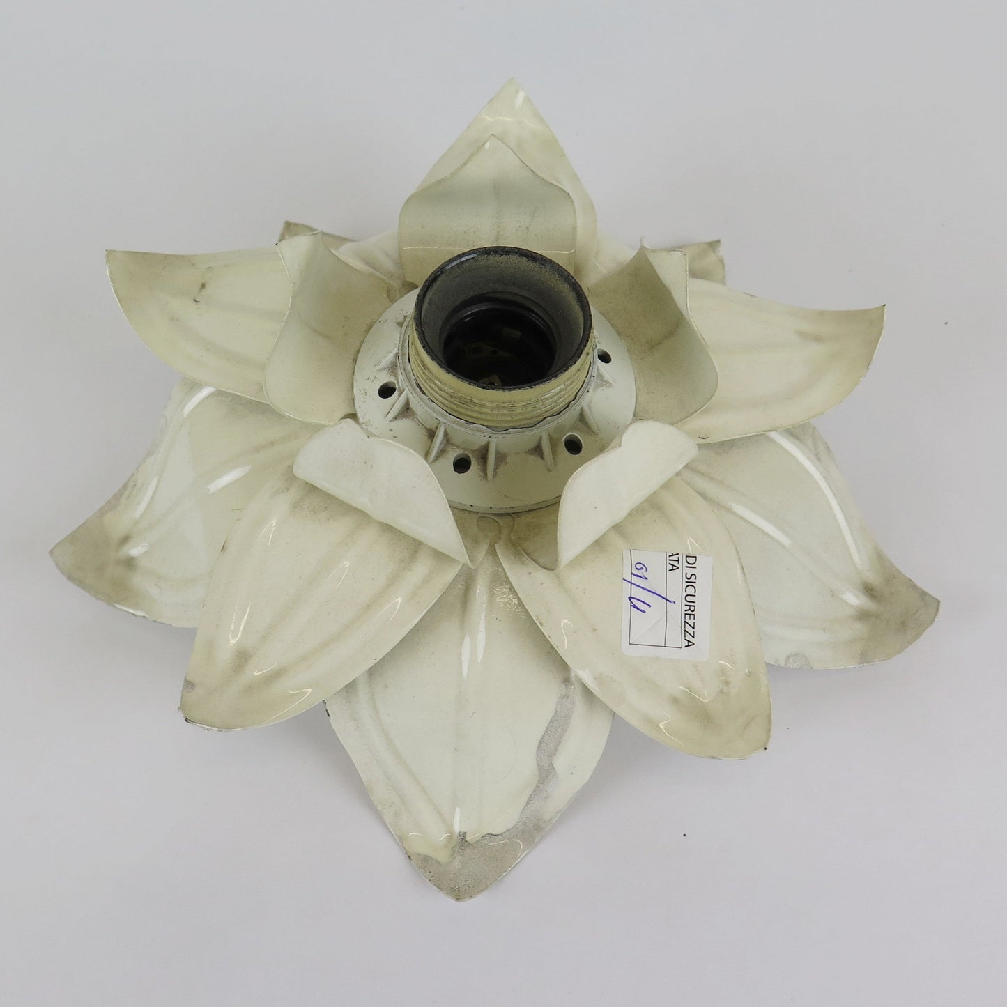 VINTAGE IRON CEILING LIGHT MAGNOLIA FLOWER SHAPE CHANDELIER CH37