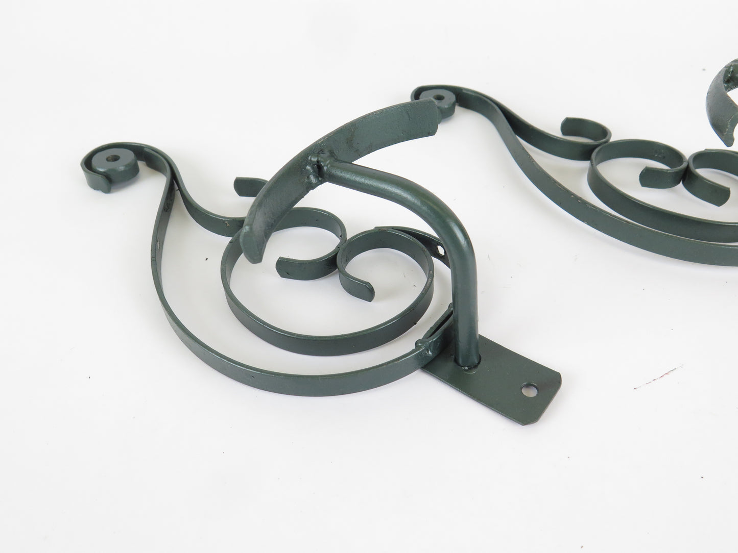THREE HAND FORGED WROUGHT IRON COAT RACKS DECORATED WITH VOLUTES CH3
