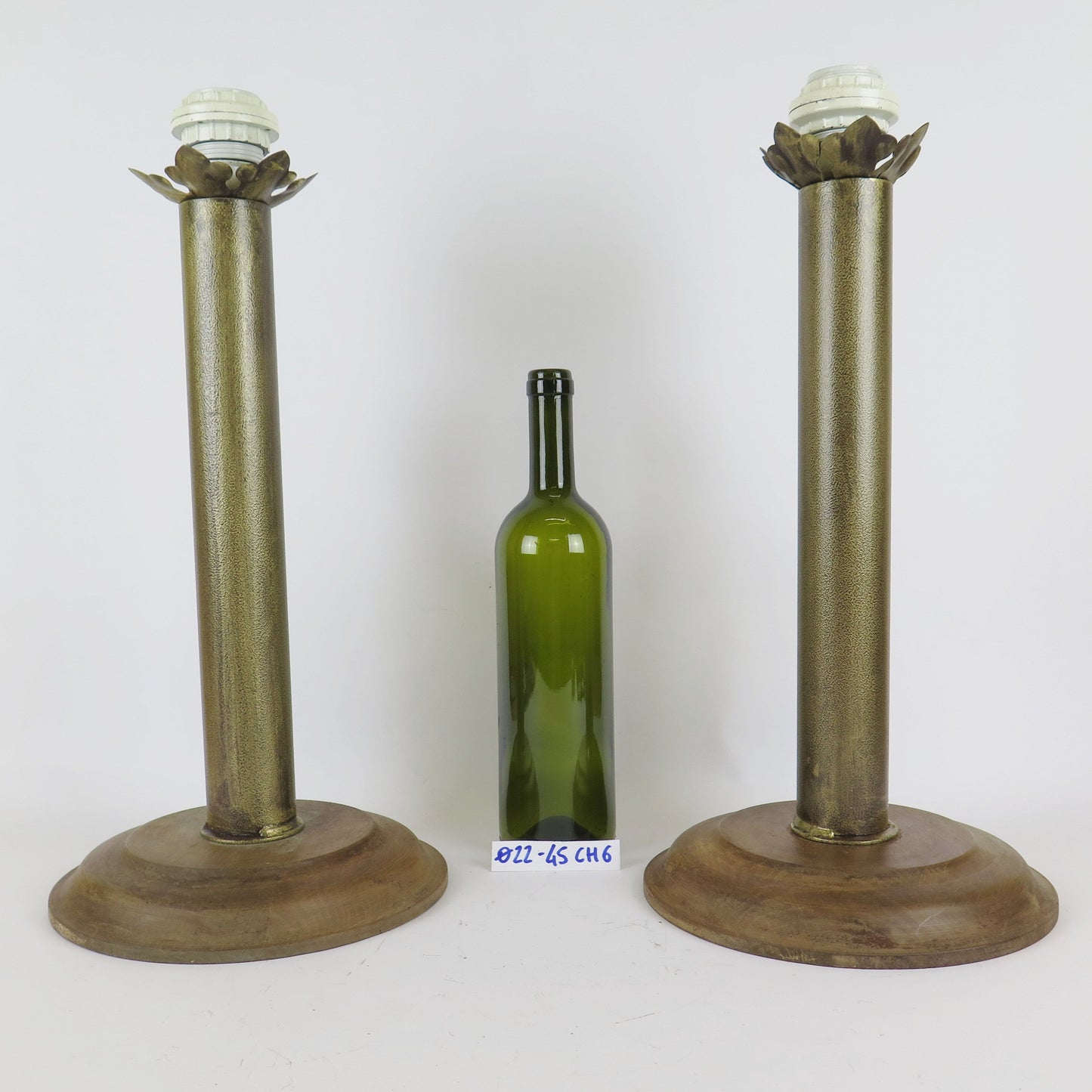 PAIR OF DESK LAMPS ABAT-JOUR VINTAGE DESIGN CH6 LAMP