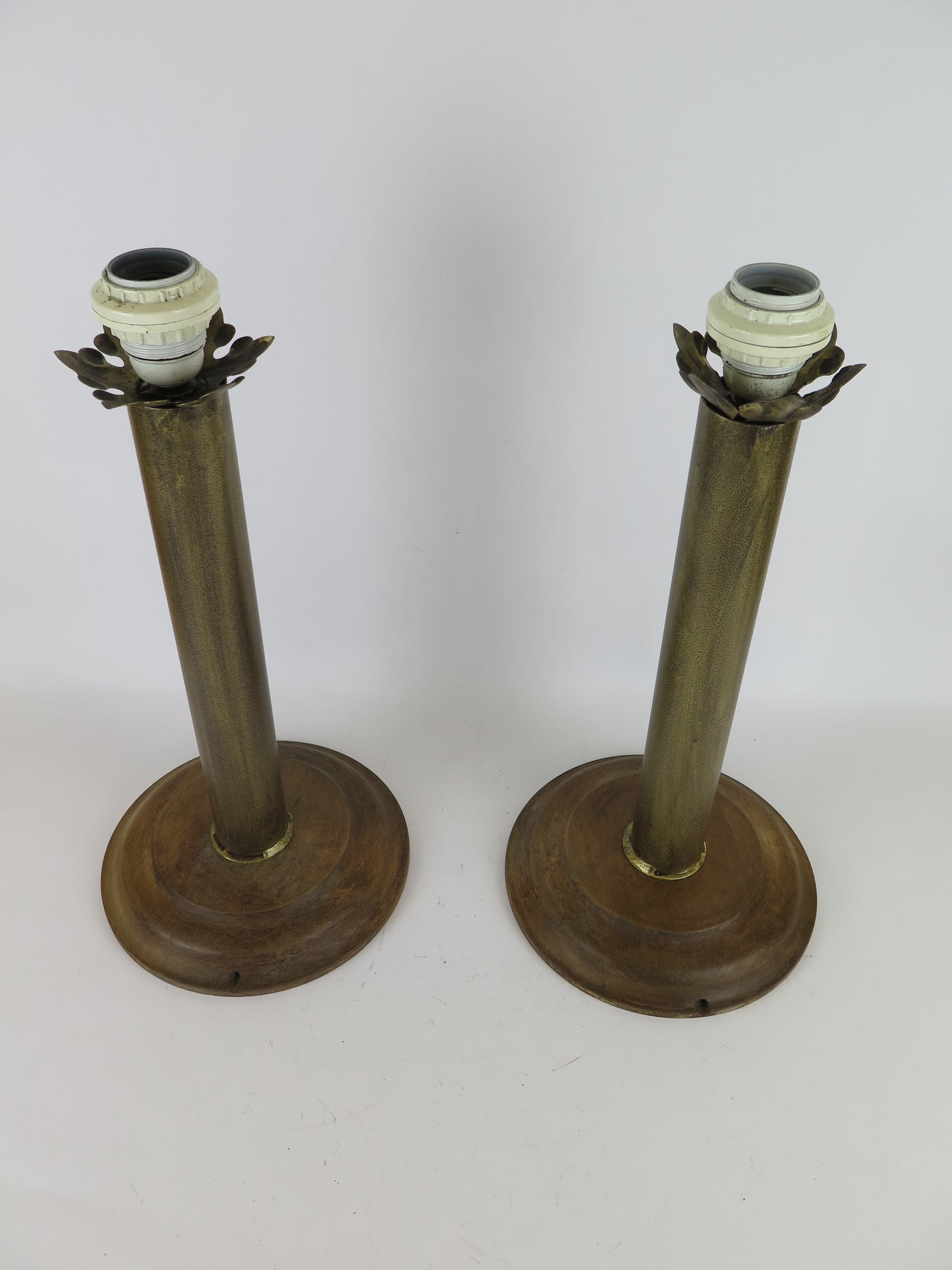 PAIR OF DESK LAMPS ABAT-JOUR VINTAGE DESIGN CH6 LAMP