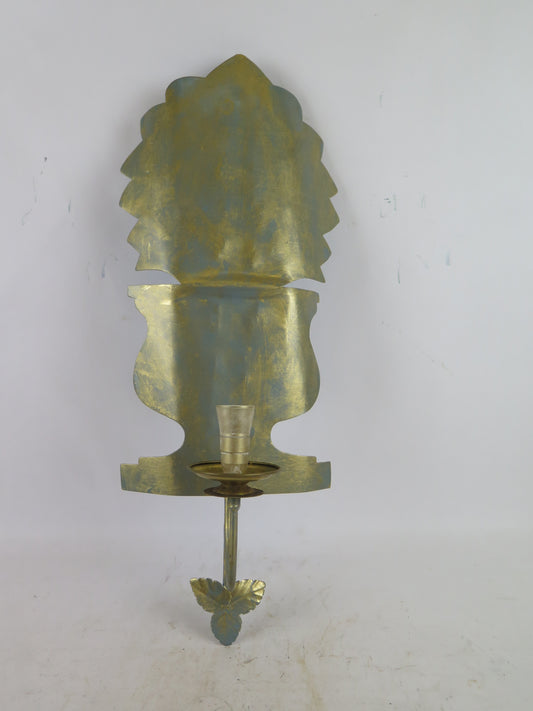 GOLDEN WROUGHT IRON WALL LIGHT ONE LIGHT VINTAGE HANDMADE WALL LIGHT CH9