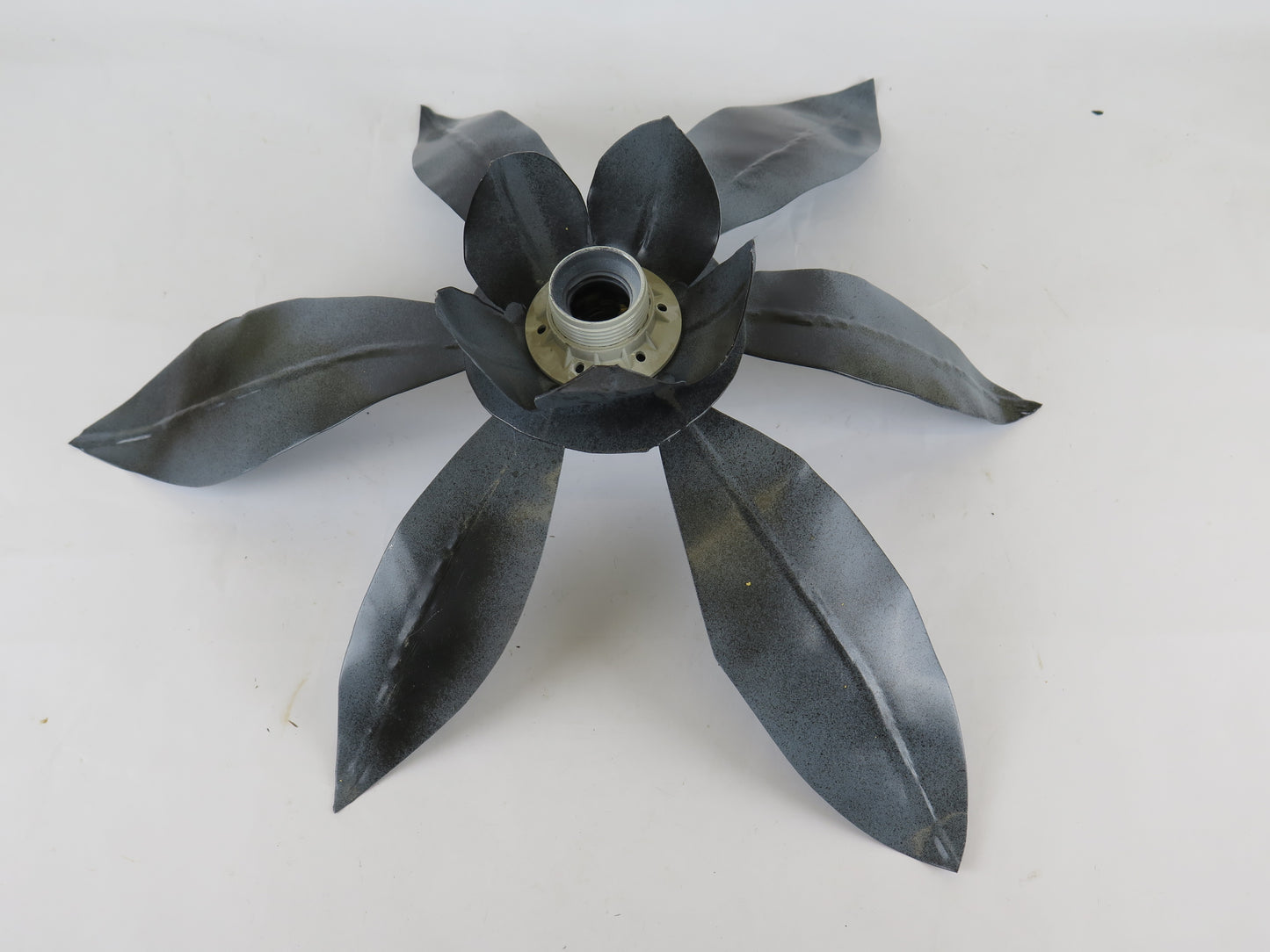 VINTAGE CEILING LIGHT APPLIQUE MAGNOLIA FLOWER SHAPE WROUGHT IRON CHANDELIER CH19