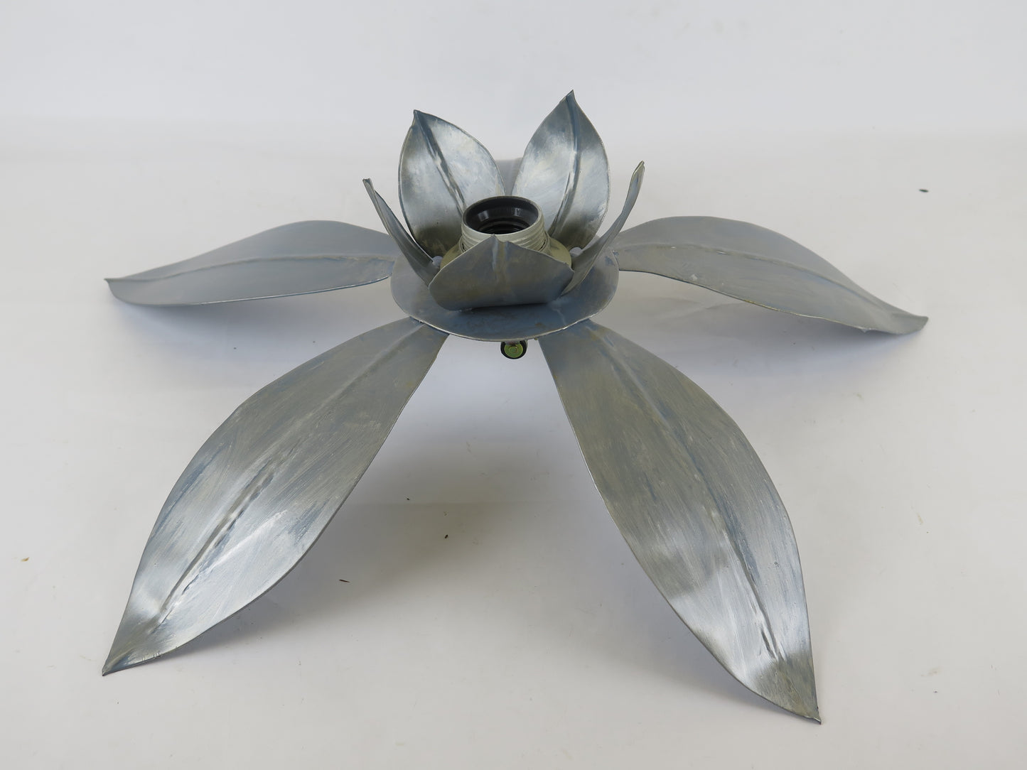 VINTAGE WALL LAMP DESIGN CHANDELIER CEILING LIGHT WROUGHT IRON FLOWER SHAPE CH.S.1