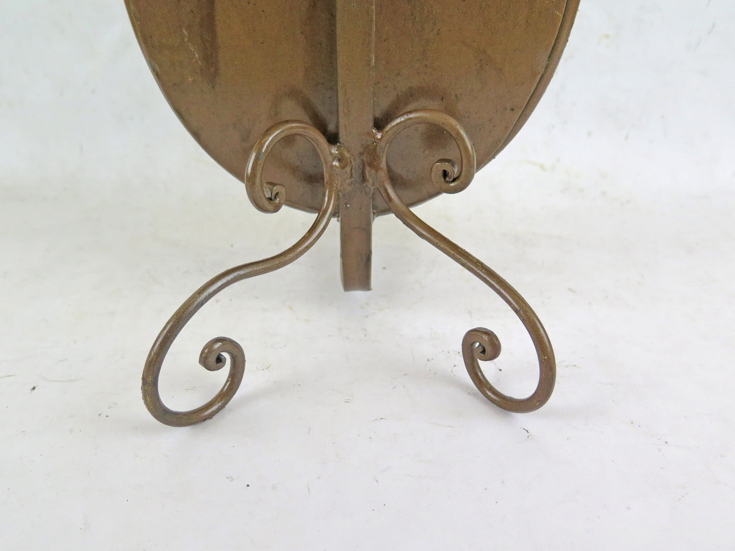 OLD WROUGHT IRON LAMP HAND FORGED BY A LIGURIAN ARTIST CH35