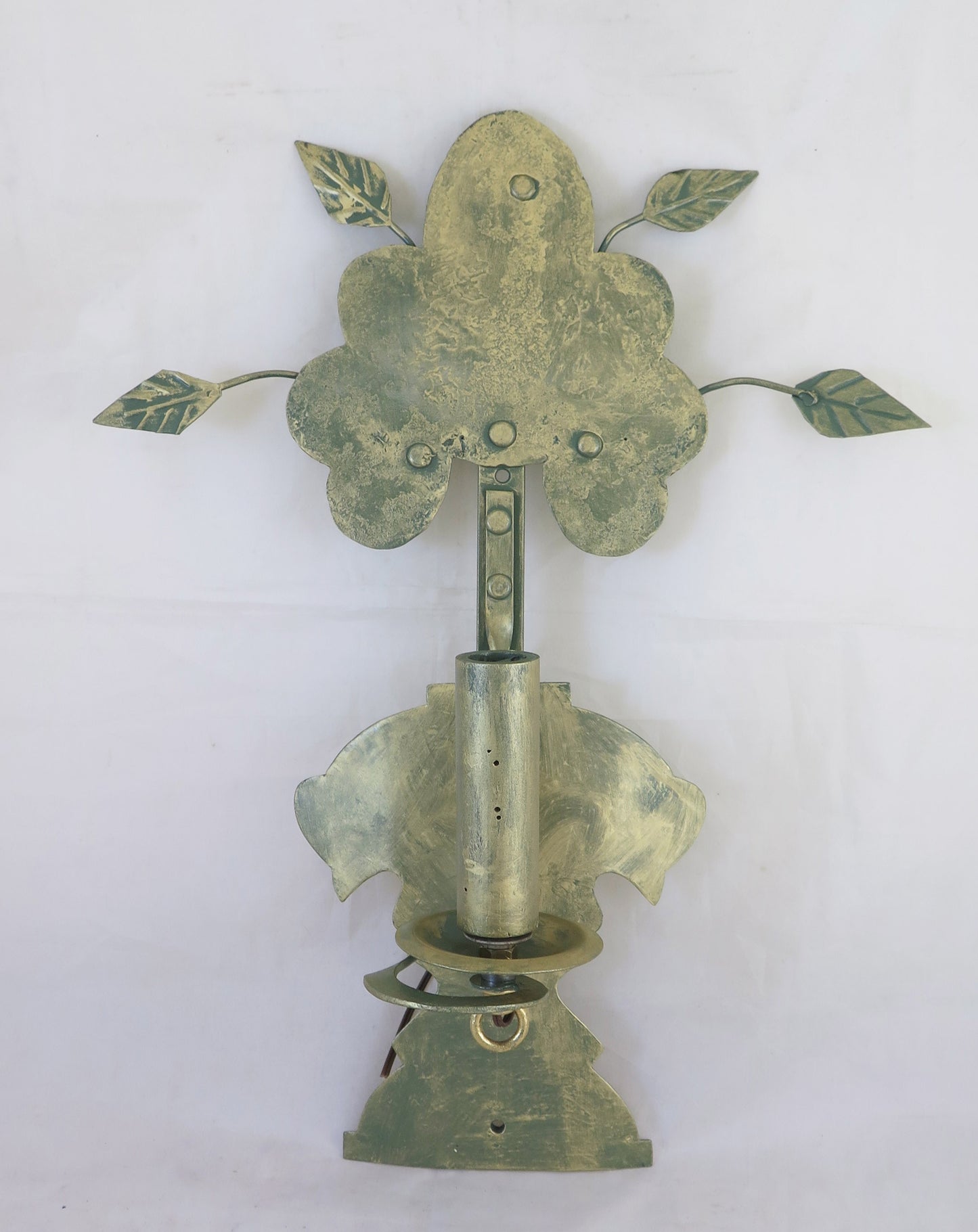 OLD WROUGHT IRON WALL LIGHT HANDMADE WALL LIGHT CHANDELIER CH18